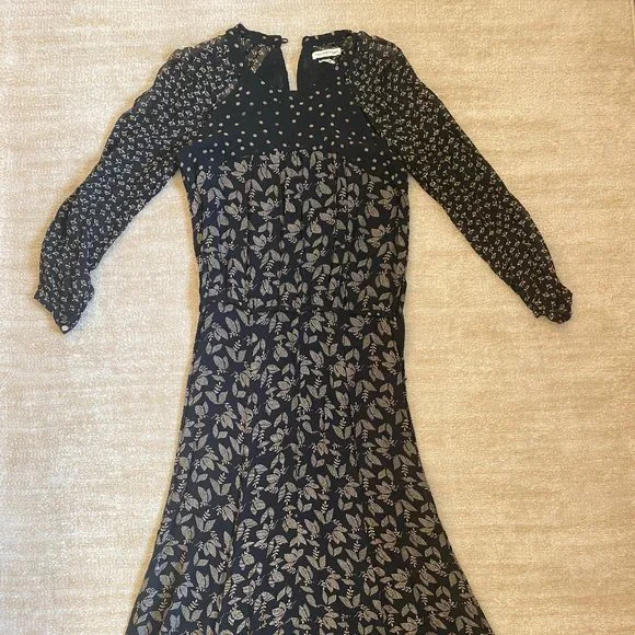 Isabel Marant | Dresses | Isabel Marant Etoile Maxi Dress Black Floral Long  Sleeves | Poshmark